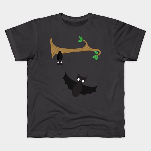 Batty Batbat Kids T-Shirt by VisionarySerendipity